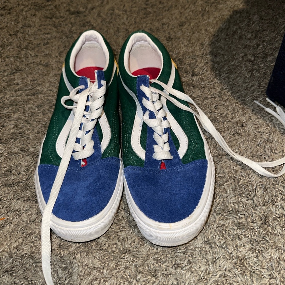 Vans Green and Blue Women's Sneakers